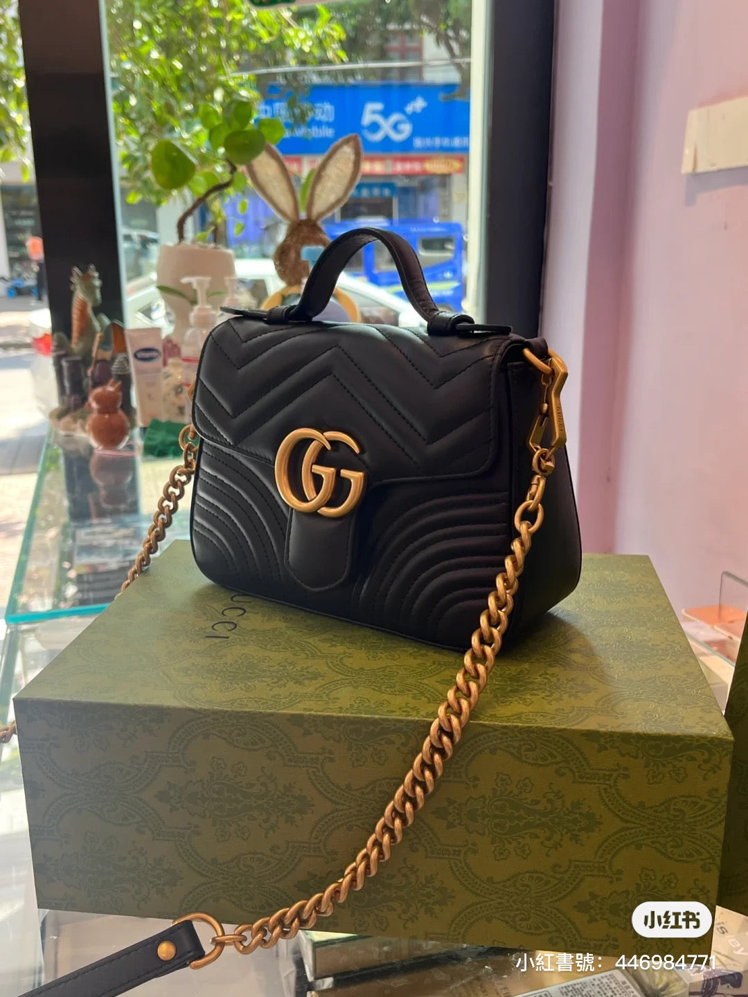 Gucci GG Marmont Handle Mini 醫生郵差包/1780 🉐72200