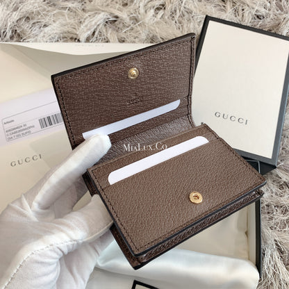 Gucci Ophidia GG Canvas Card Case Wallet 老花雙開卡包短夾 523155 *£335