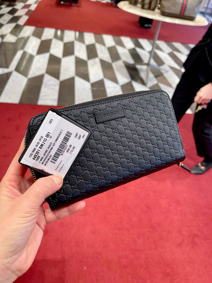 @Gucci▪️Embossed Long Wallet 壓紋拉鍊長夾/P270 🔔限時折🉐13150