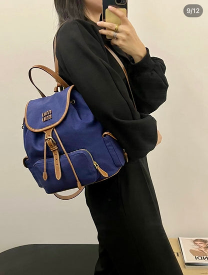 MiuMiu Canvas Backpack 帆布後背包/E1900 🉐69400🇪🇺