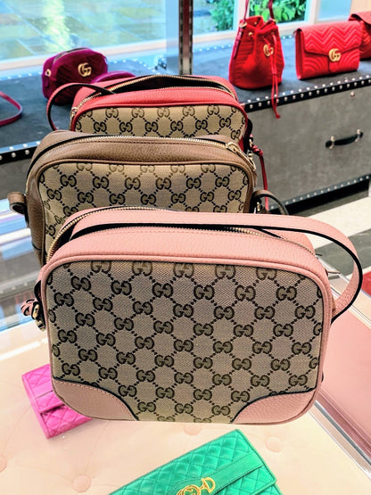 @Gucci Canvas Camera Bag 老花相機包/P490