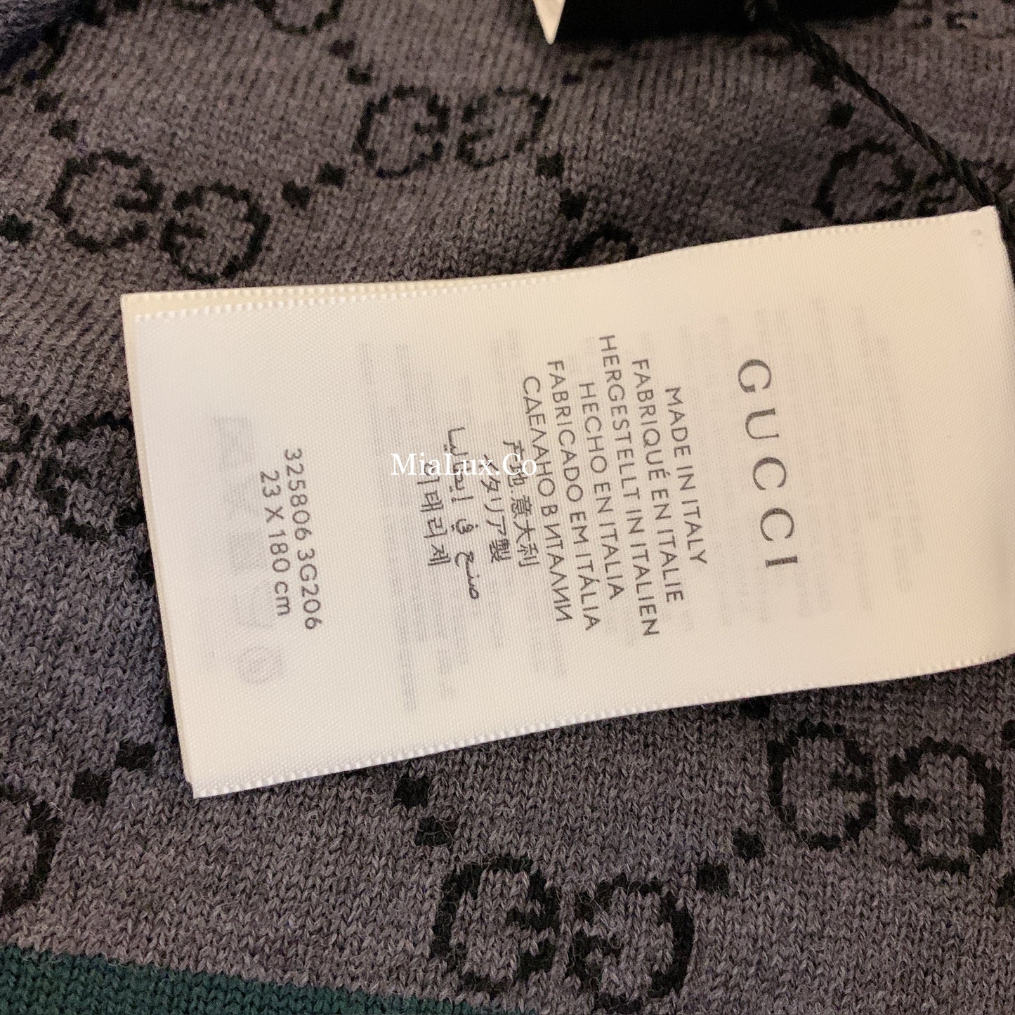 @Gucci Wool Scarf Tricot 男女款厚長條圍巾/P135