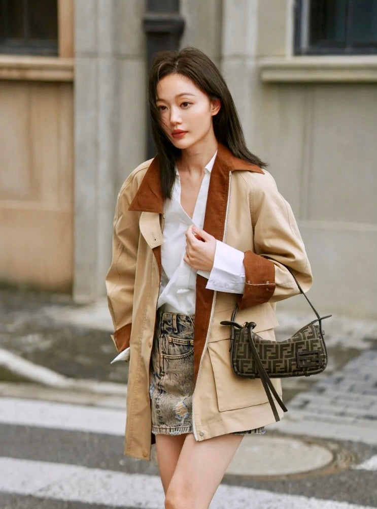 Fendi Simply Mini 迷你提花腋下包/1350E1500 🉐55000🇪🇺