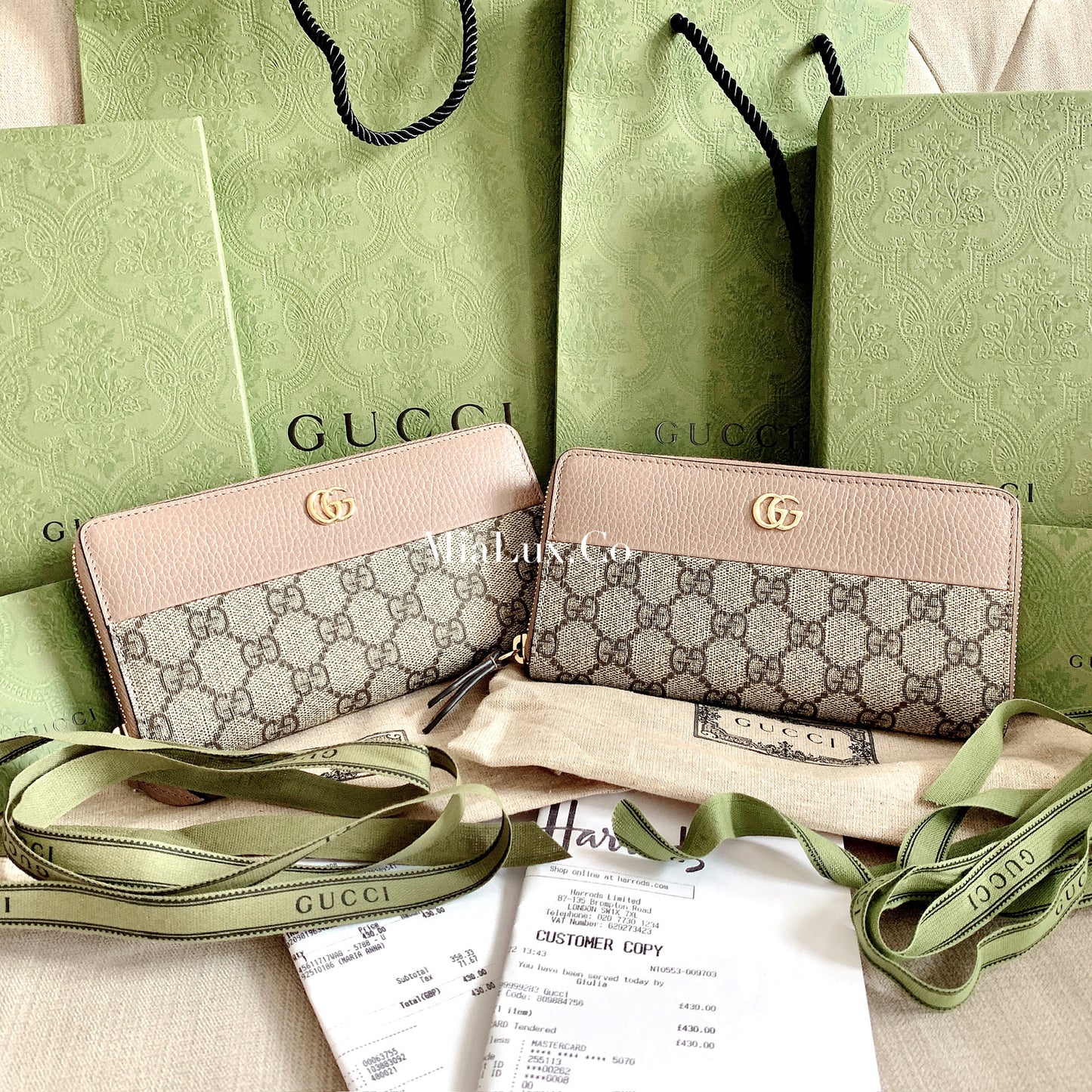 Gucci▪️GG Marmont Zip Around 老花拉鍊長夾/445 🉐18800