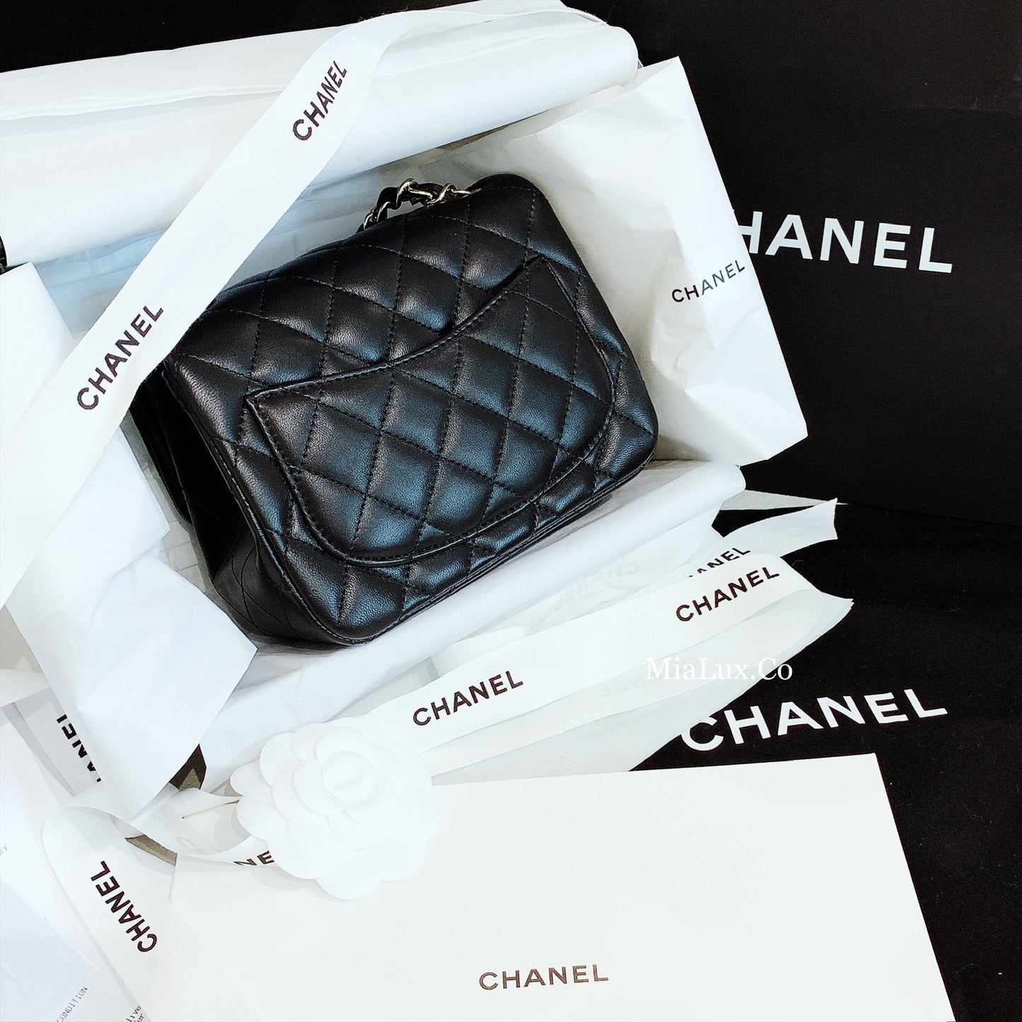 CHANEL▪️MINI FLAP 羊皮方胖子包/4080 🉐168000🔖