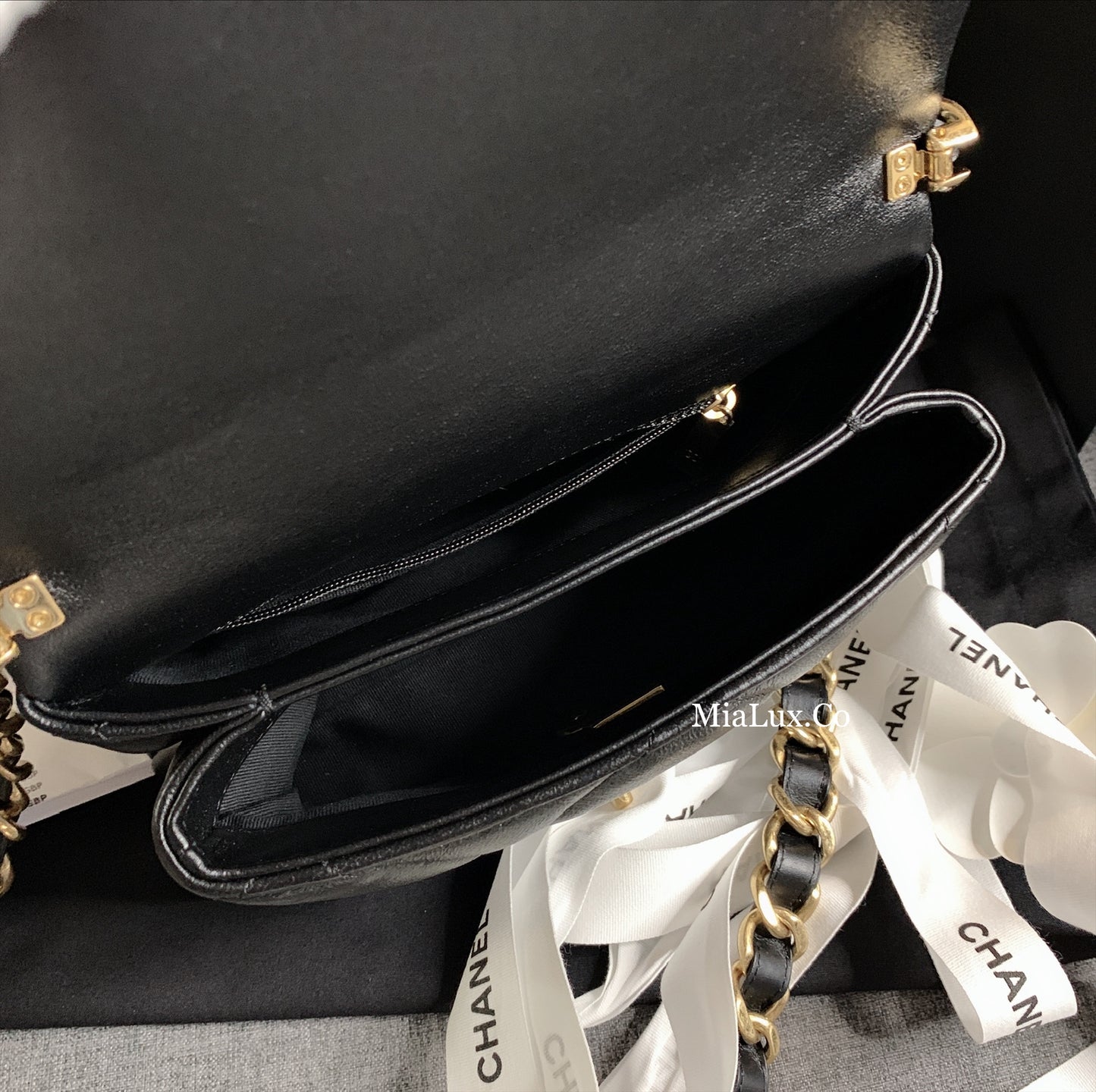 CHANEL✨ SMALL LAMBSKIN FLAP BAG 小羊皮大格菱翻蓋鏈包 AS3498 -