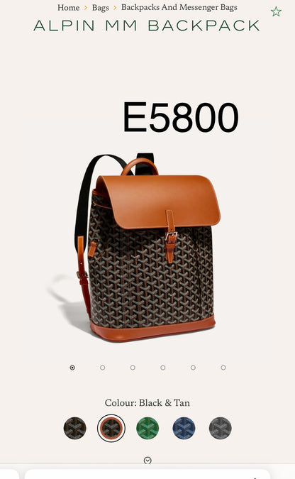 Goyard Alpin MM Backpack 後背包/E5800 🍀🉐233000🇪🇺