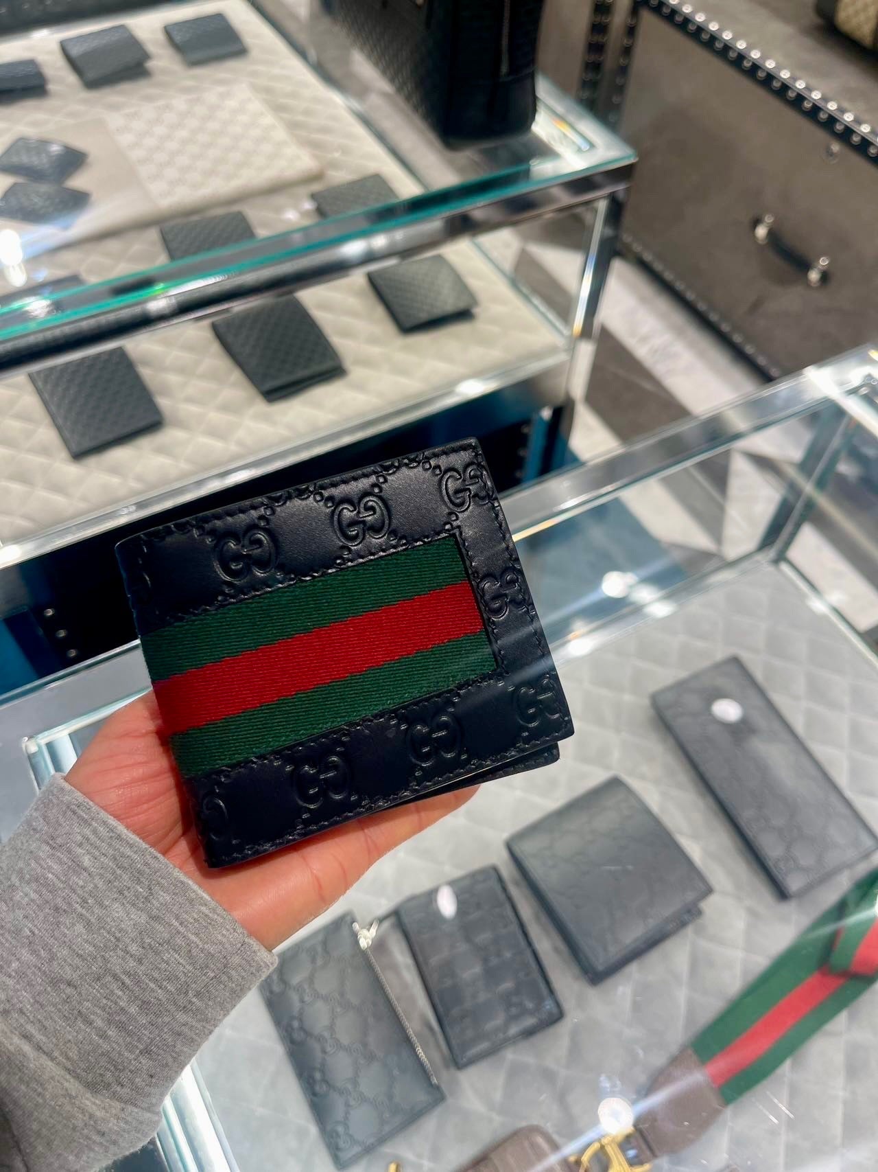 @Gucci Web 雙開短夾/420P295 🔔限時折🉐14280