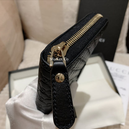 @Gucci▪️Embossed Long Wallet 壓紋拉鍊長夾/P270 🔔限時折🉐13150