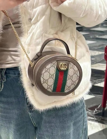 Gucci Ophidia Round Mini 圓餅包/1270C1042 ㊙️折扣🉐42680💰