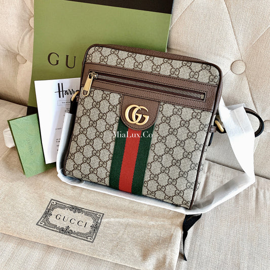 Gucci▪️Ophidia GG Canvas Small Messenger Bag 小款男女款老花織布郵差包- 547926 *£890