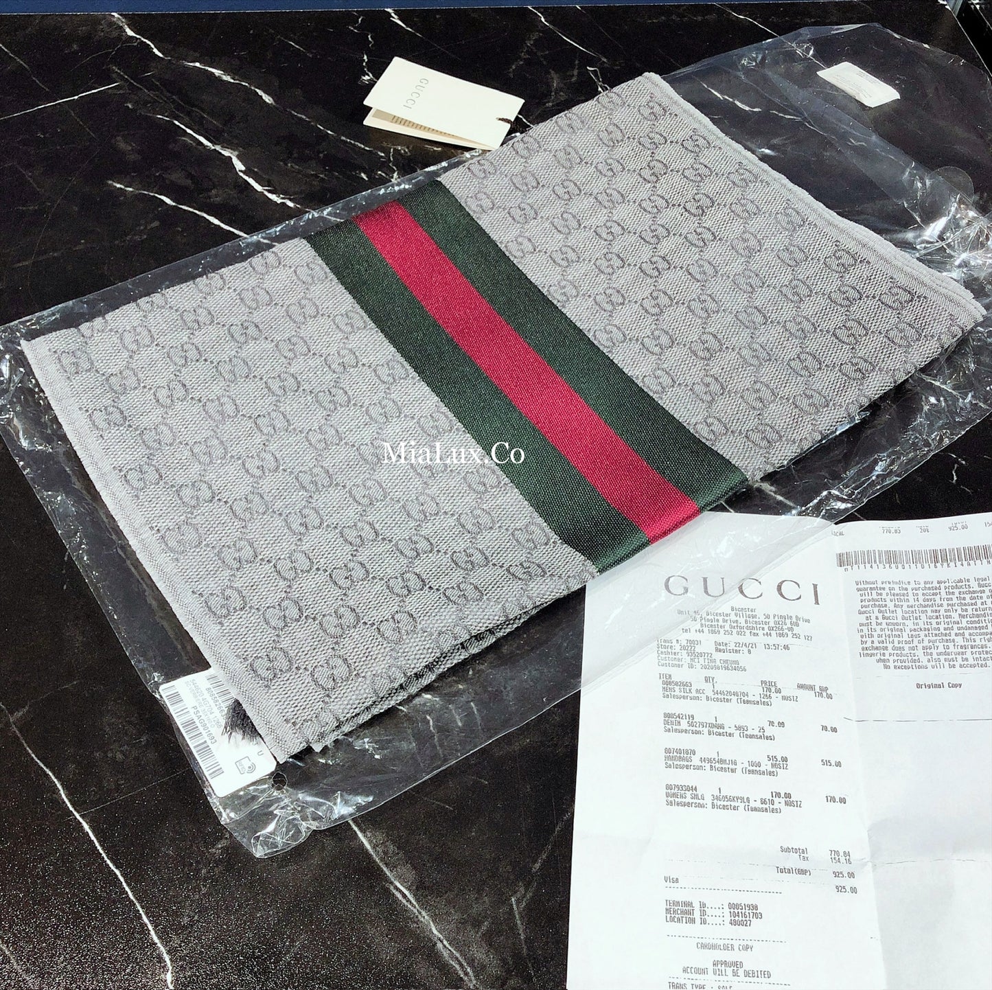 @Gucci Wool Scarf Long 男女款長條圍巾/P175