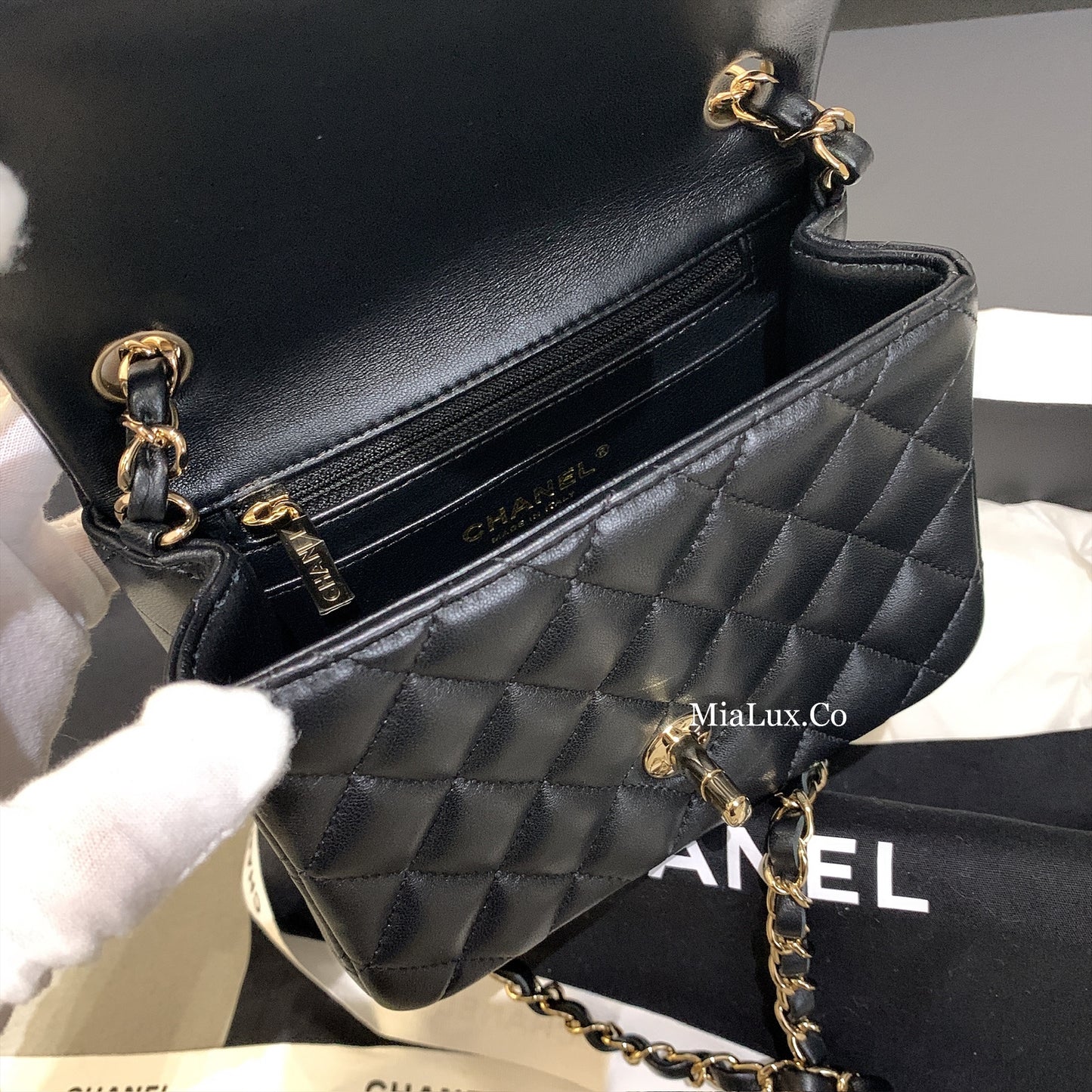 CHANEL▪️MINI FLAP 羊皮方胖子包/4080 🉐168000🔖