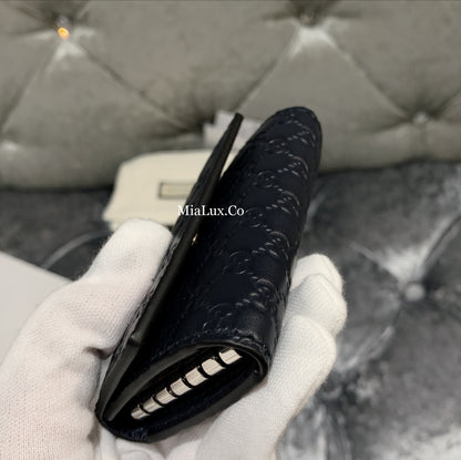 @Gucci Embossed Flap Key Case 壓紋牛皮鑰匙包/P105