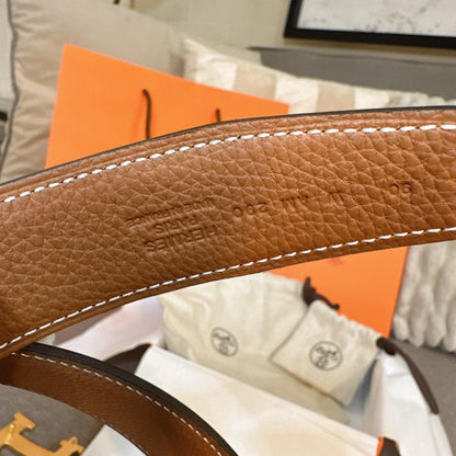 *現貨*Hermes Belt 女款雙面H-32mm皮帶Epson皮 P23900 /T35000