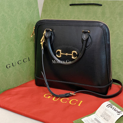 @Gucci▪️1955 Horsebit S 小款馬銜手提包/P1940 🔔限時折🉐88300