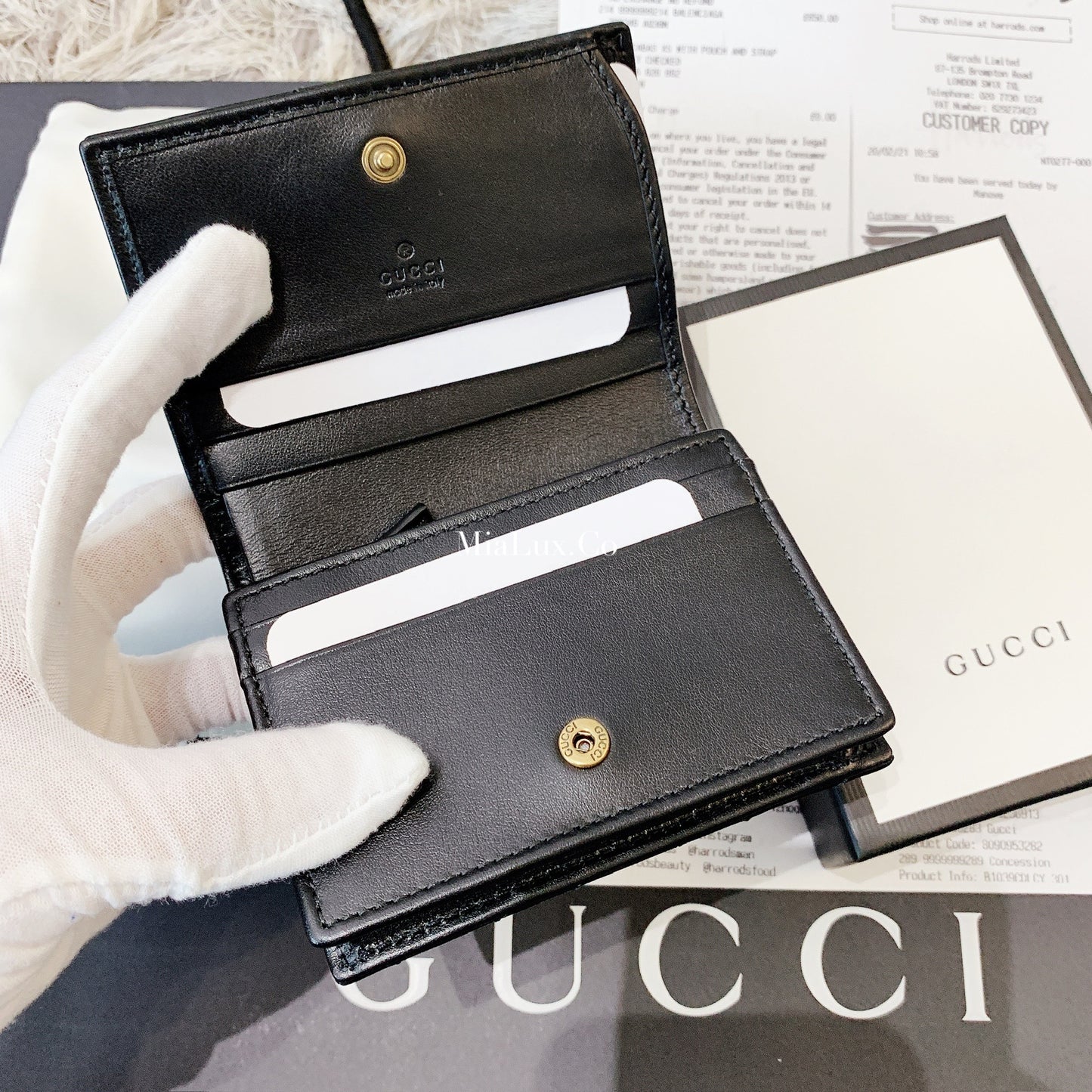 Gucci▪️GG Marmont Card Case Wallet 卡包雙開短夾/345 🉐14800