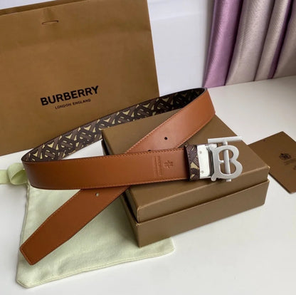 ❌@Burberry TB 男女款35MM老花皮帶/370P119 🔥最後下殺 🉐6860