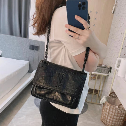 YSL Niki Baby 鱷魚紋牛皮鏈包/L2565 ㊙️折扣🉐103600💰