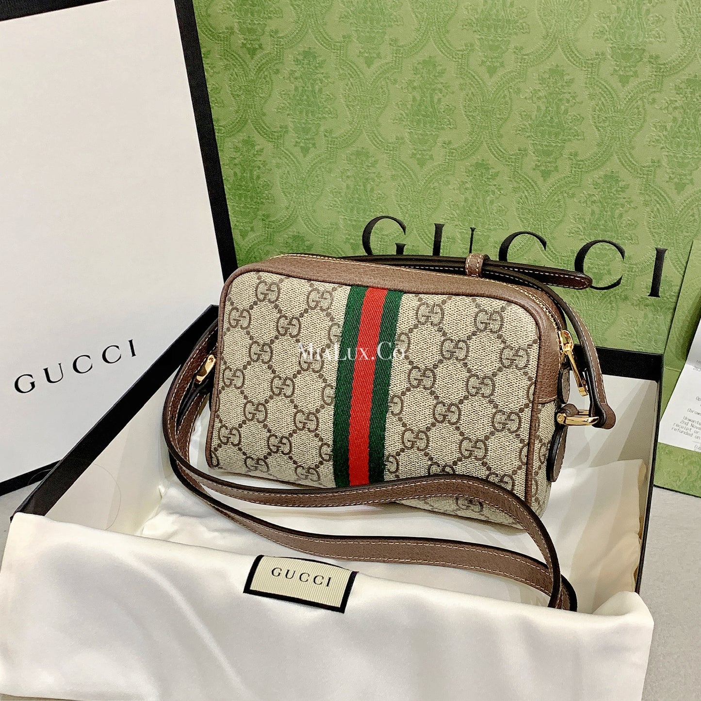 Gucci Ophidia GG Supreme Canvas Mini Bag - 517350 *£795