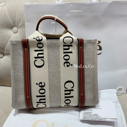 *現貨*Chloe Woody Tote S 小款托特包-焦糖皮邊/765🉐 28800