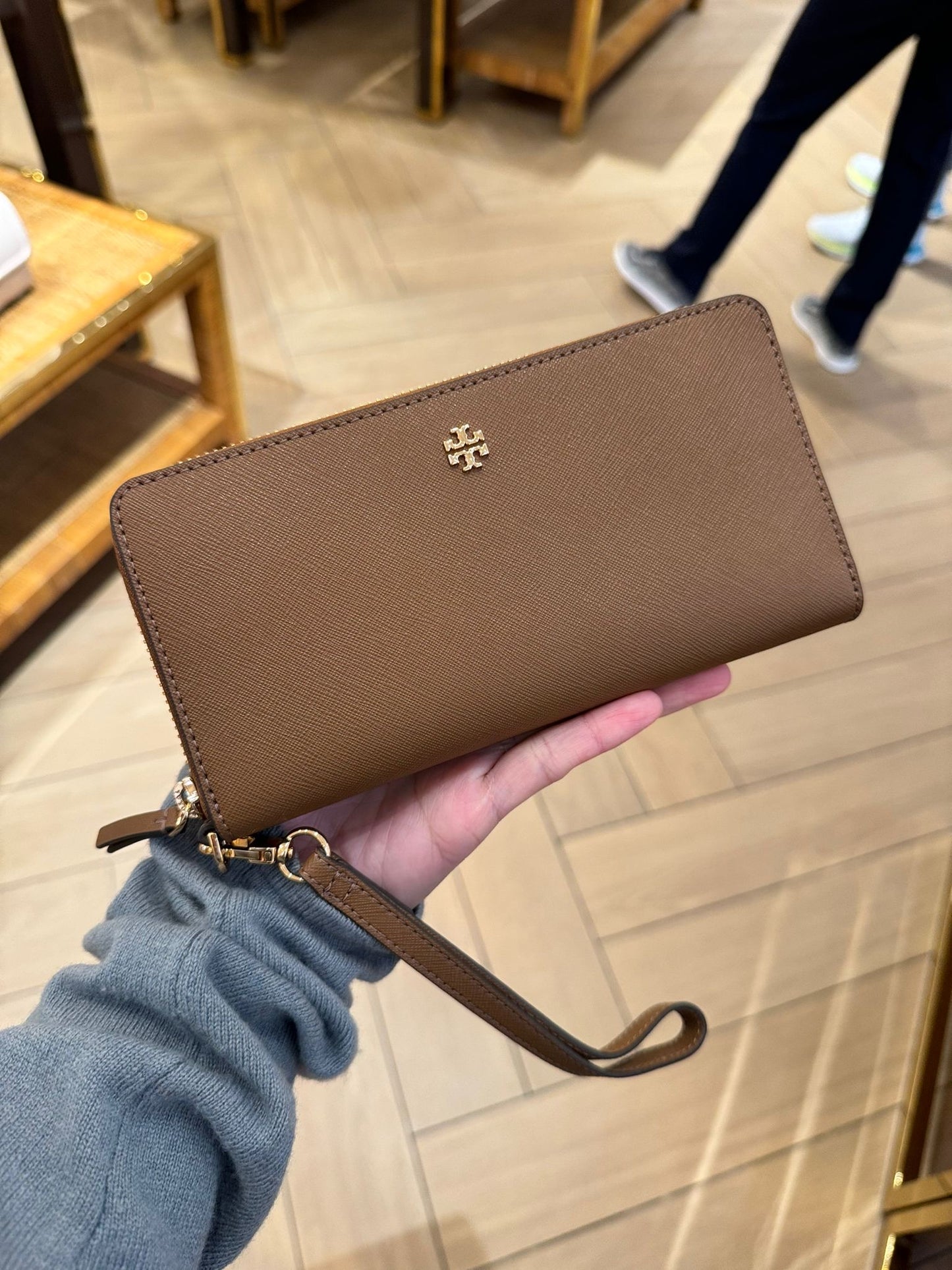 @Tory Burch Emerson 小金LOGO拉鍊長夾/305P199 🔥折上七折🉐7770