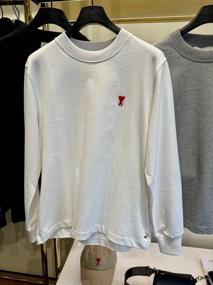 @Ami Outlet 刺繡愛心長袖上衣