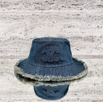 Celine Triomphe Denim Bucket Hat 水洗牛仔漁夫帽/490E550 🉐20250🇪🇺