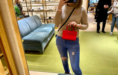 @Tory Burch Ella Nylon Mini Tote 尼龍托特包/P159🔥折上七折🉐5810