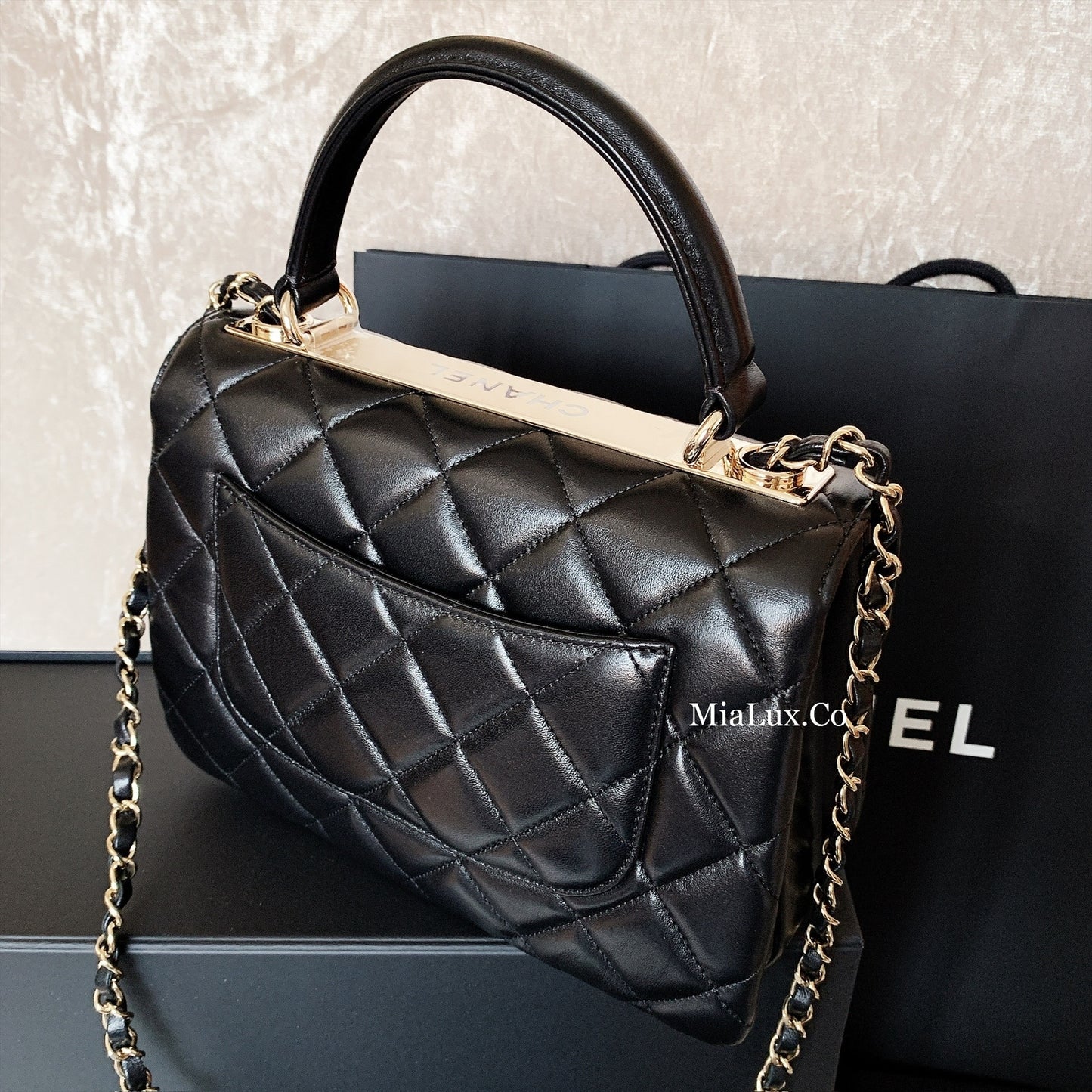 CHANEL✨| FLAP BAG WITH TOP HANDLE 小款手把翻蓋包 A92236 *£5,800