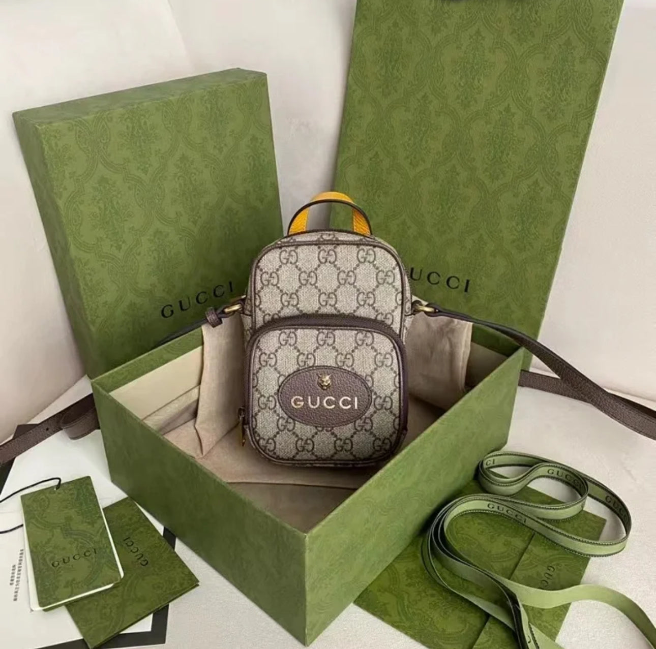 @Gucci▪️Neo Vintage Mini 復古虎頭包/760P535 🔔限時折🉐25080