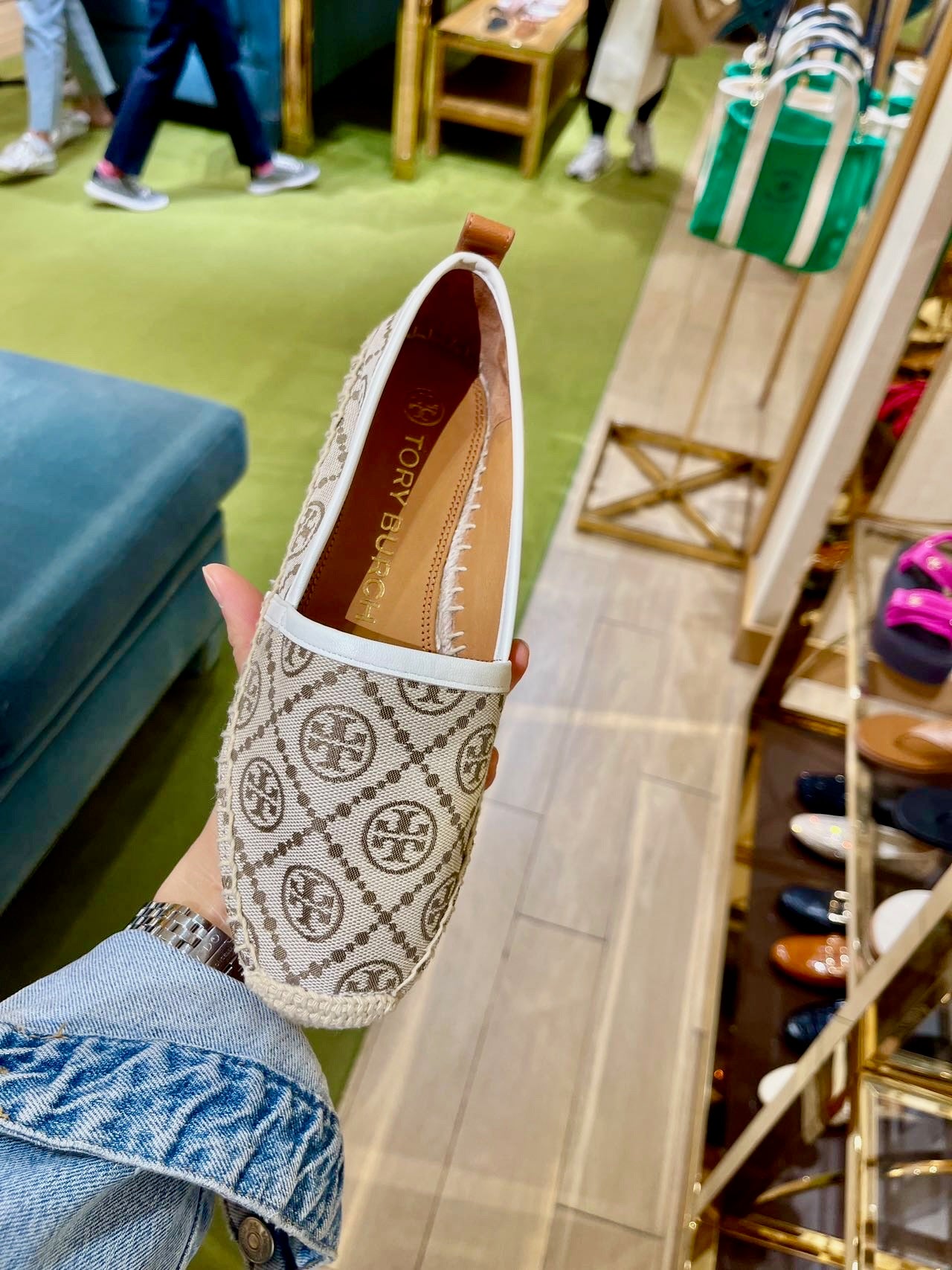 @Tory Burch Shoes 老花懶人鞋/250P159 🔥折上八折🉐6520