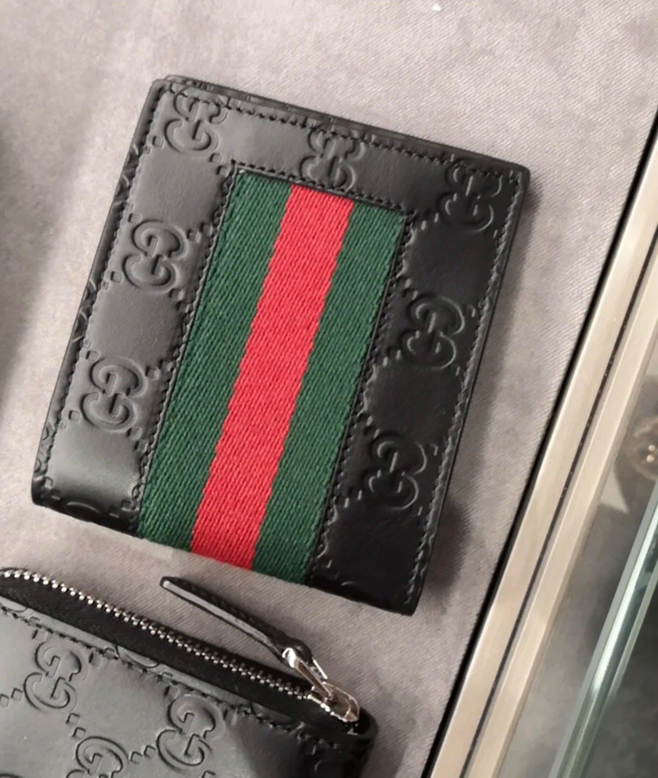 @Gucci Web 雙開短夾/420P295 🔔限時折🉐14280