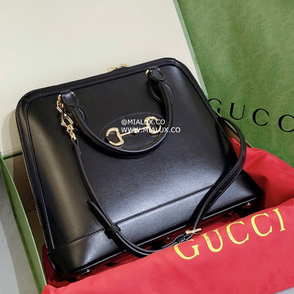 @Gucci▪️1955 Horsebit S 小款馬銜手提包/P1940 🔔限時折🉐88300