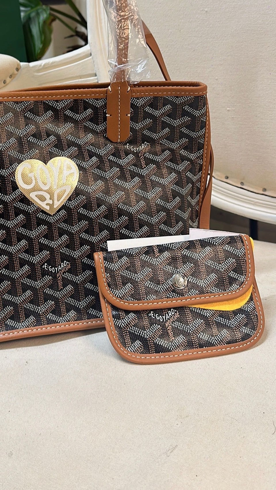 *現貨*Goyard Anjou Mini Tote w Heart 限量愛心雙面包  P88000 /T130000