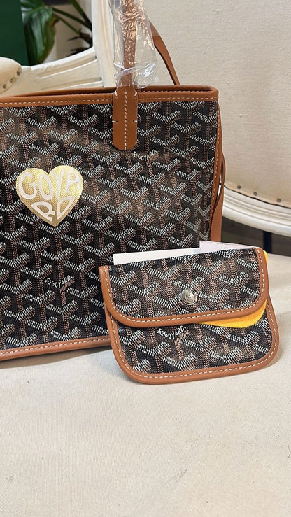 *現貨*Goyard Anjou Mini Tote w Heart 限量愛心雙面包  P88000 /T130000