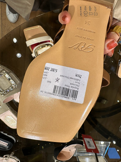 @Roger Vivier Slippers 金屬扣涼鞋/660P308 🔔限時折🉐14860