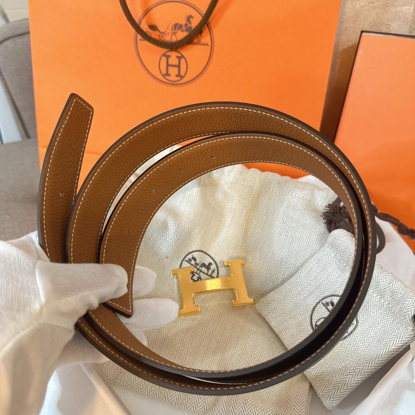 *現貨*Hermes Belt 女款雙面H-32mm皮帶Epson皮 P23900 /T35000