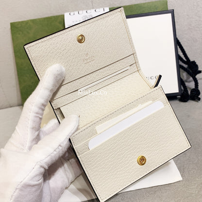 @Gucci Ophidia Card Case Wallet 飾帶牛皮雙開卡夾/P320