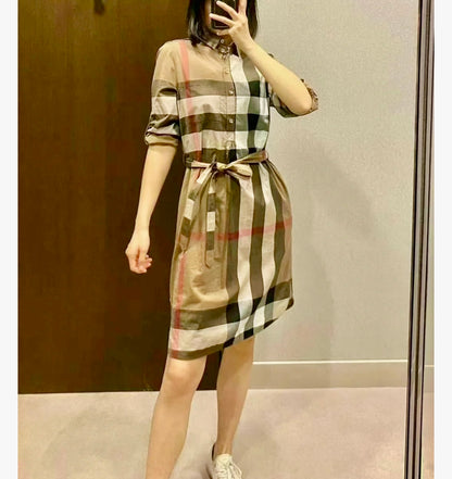 @Burberry Kelsy 格紋衣裙/430P220 🔥折上七折🉐8430