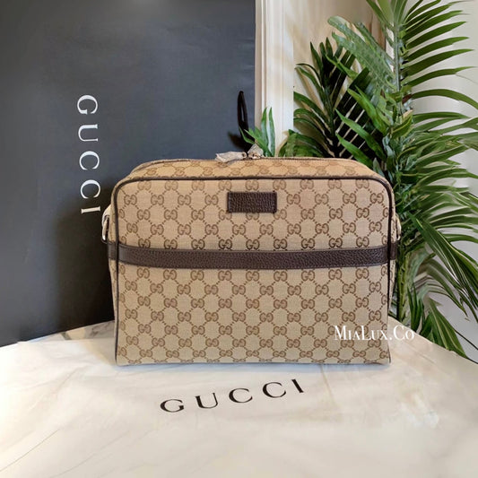 @Gucci Ophidia 男生款老花大郵差包/P490