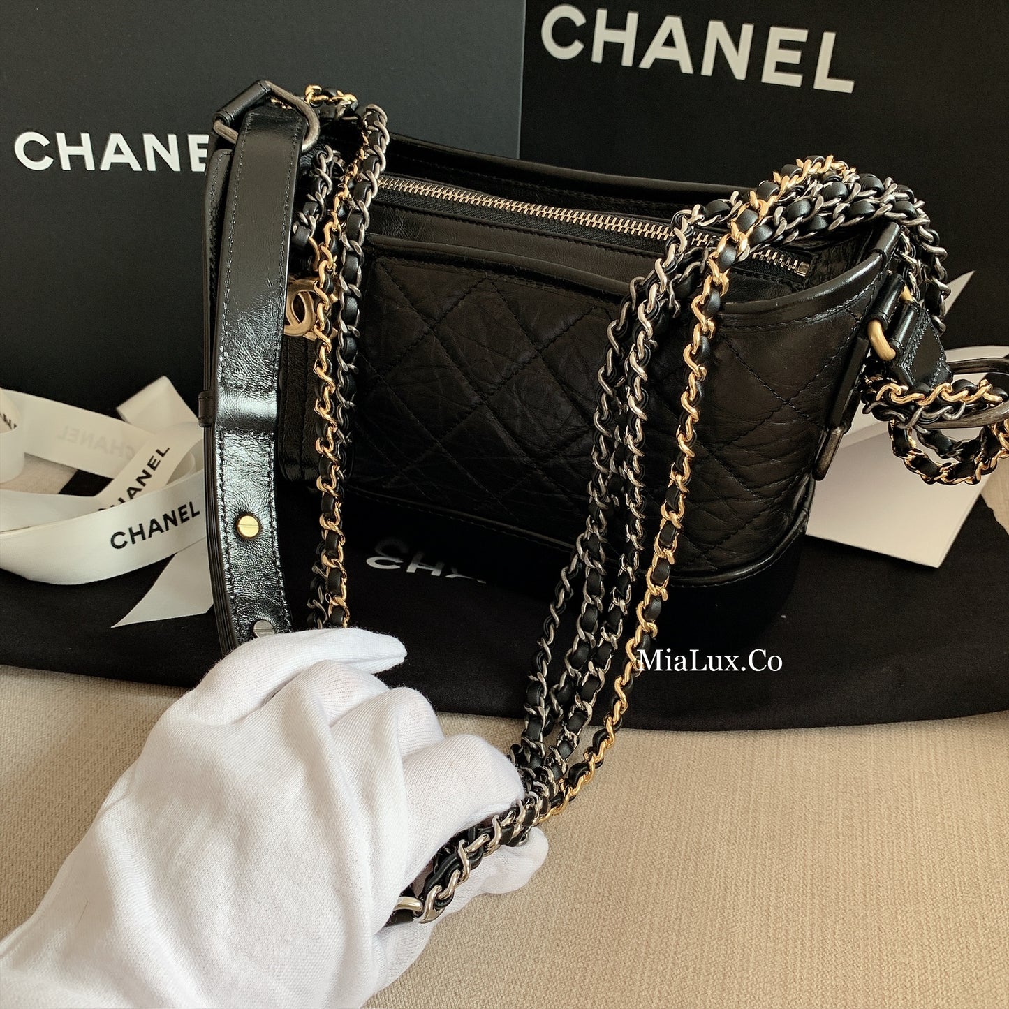 CHANEL▶︎| SMALL GABRIELLE HOBO 小款流浪包 A91810 -