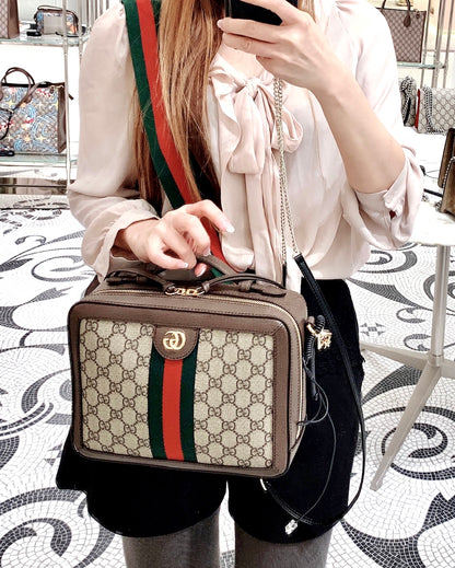 Gucci Ophidia SMALL SHOULDER BAG WITH WEB *£1,200