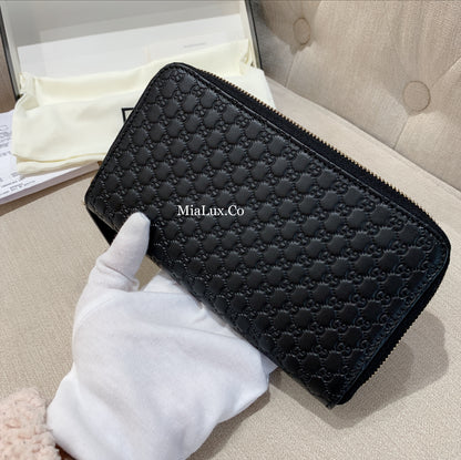 @Gucci▪️Embossed Long Wallet 壓紋拉鍊長夾/P270 🔔限時折🉐13150