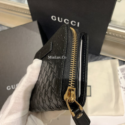 @Gucci Embossed Wallet 壓紋雙層拉鍊短夾/P230