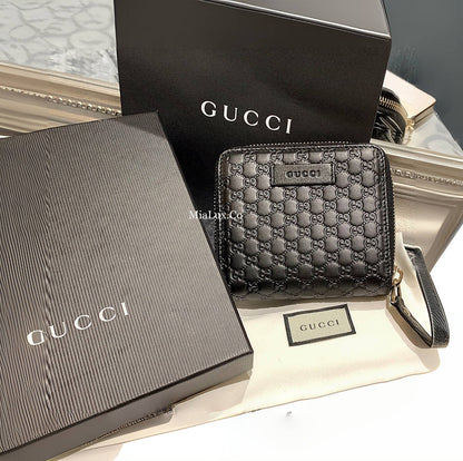 @Gucci Embossed Wallet 壓紋雙層拉鍊短夾/P230