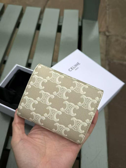 @Celine Outlet Wallet 白老花短夾