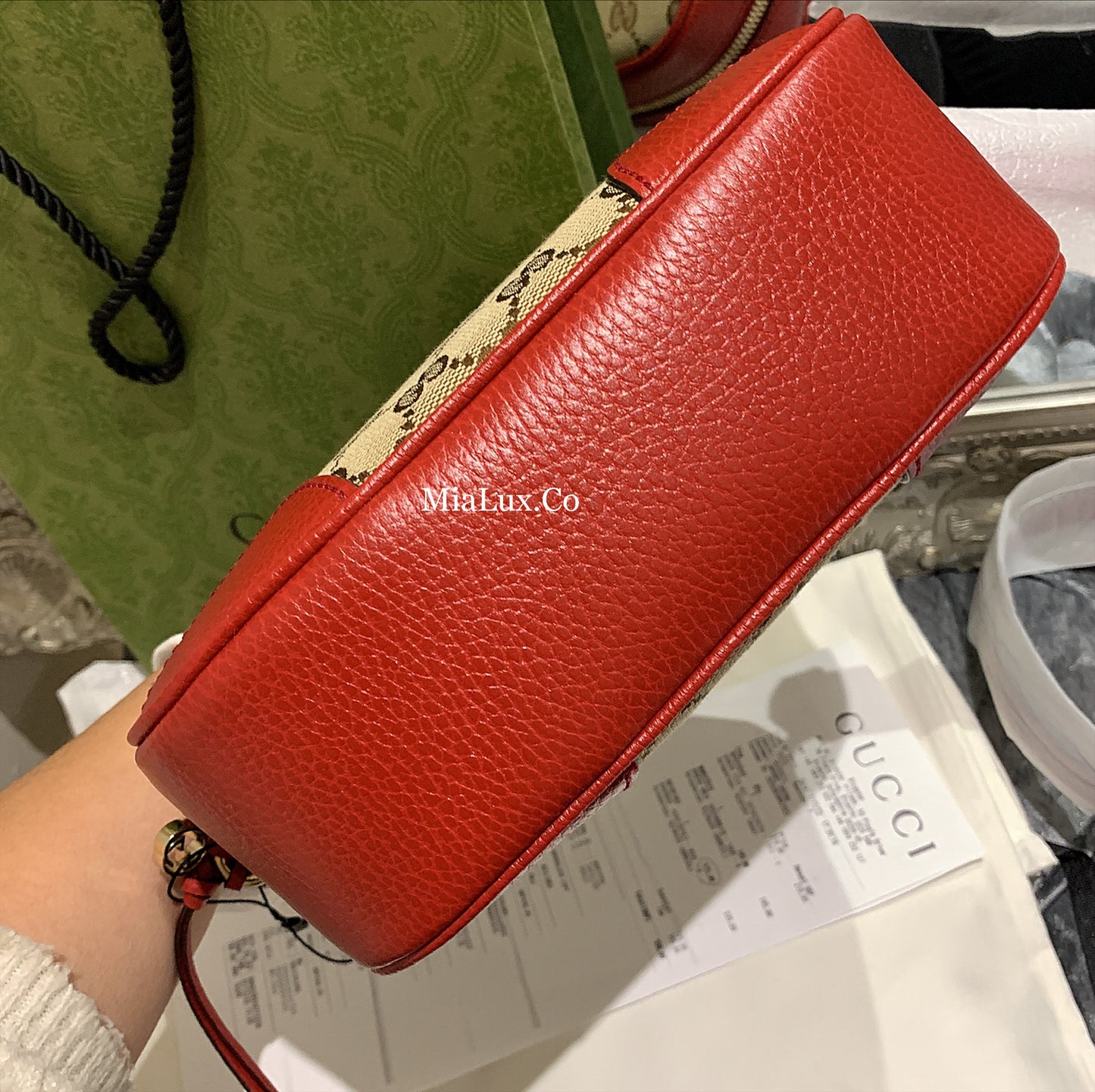 @Gucci Canvas Camera Bag 老花相機包/P490