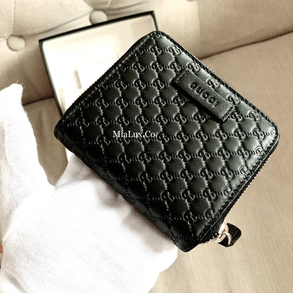 @Gucci Embossed Wallet 壓紋雙層拉鍊短夾/P230