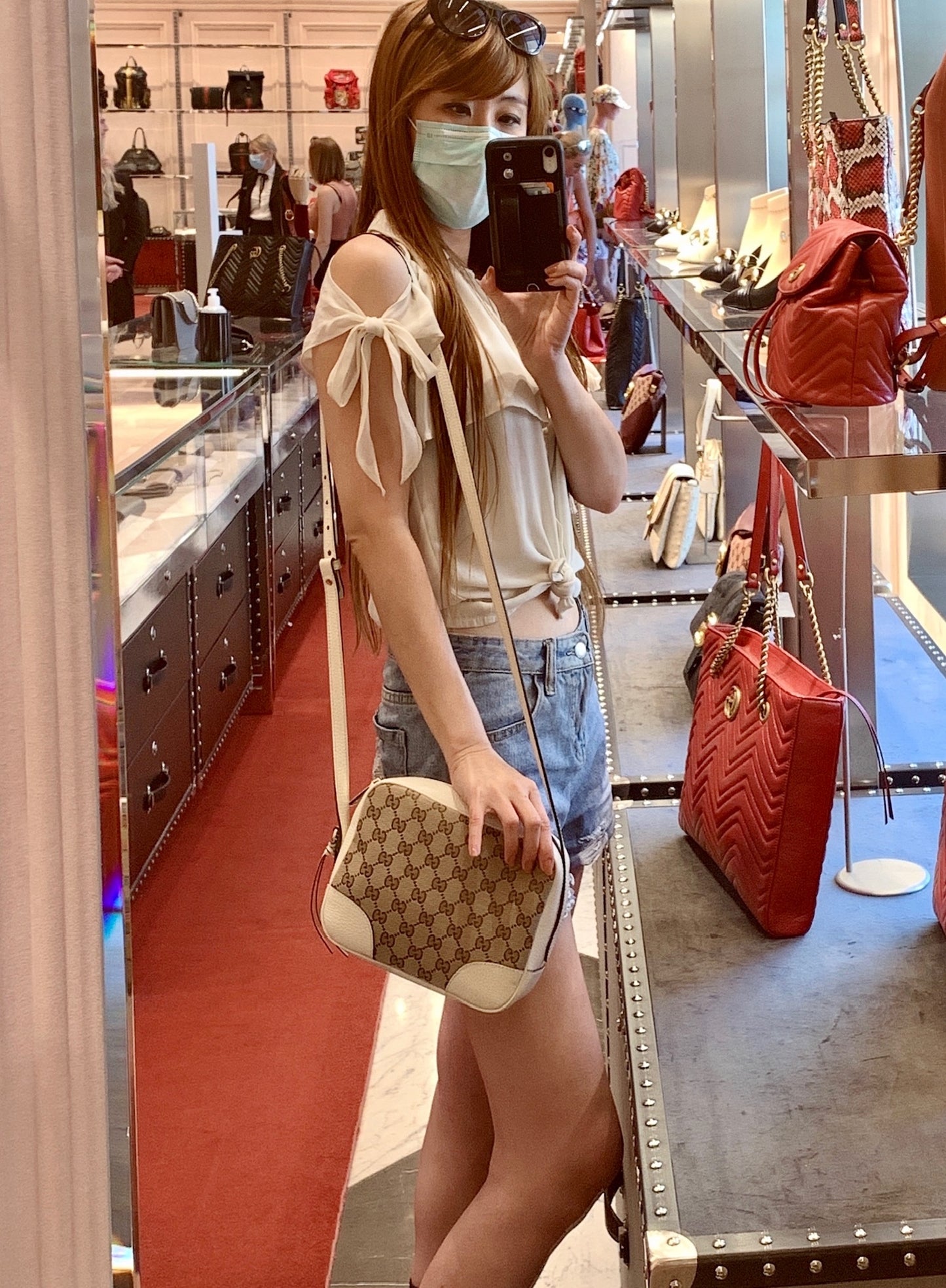 @Gucci Canvas Camera Bag 老花相機包/P490